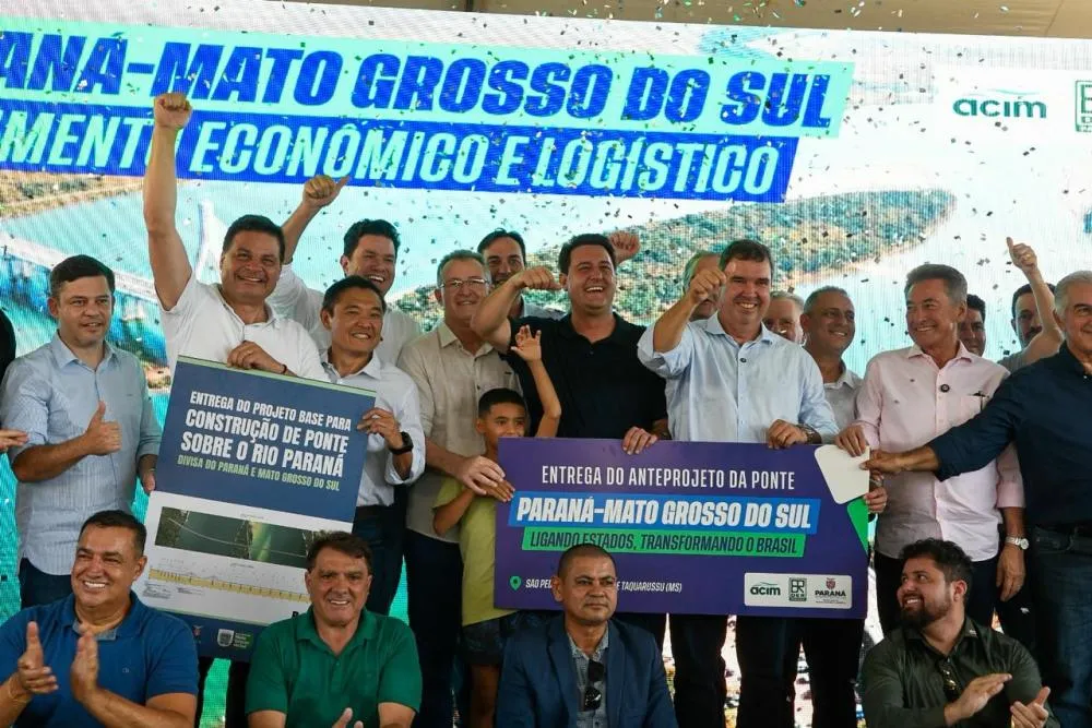 Ponte entre MS e Paraná avança com anteprojeto e promete reduzir distâncias e impulsionar economia regional. Foto: Bruno Rezende/Secom MS